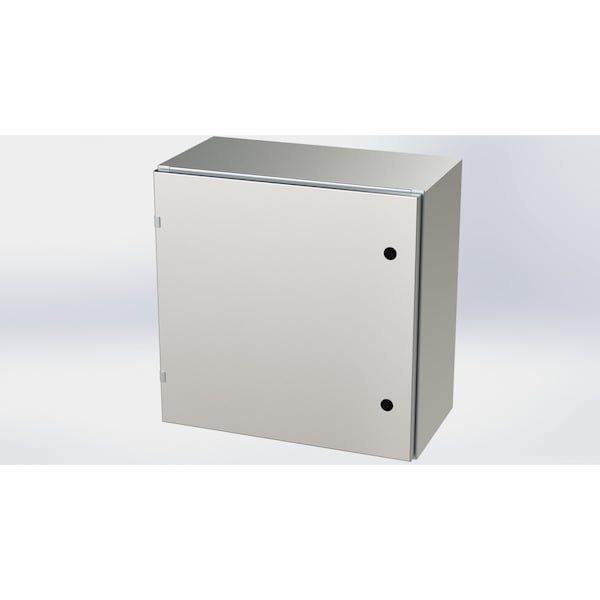 1/4 Turn Latch Electrical Enclosures, 24 in H, 12 in D, 24 in W, NEMA 3R, 4, 4X, 12, 13